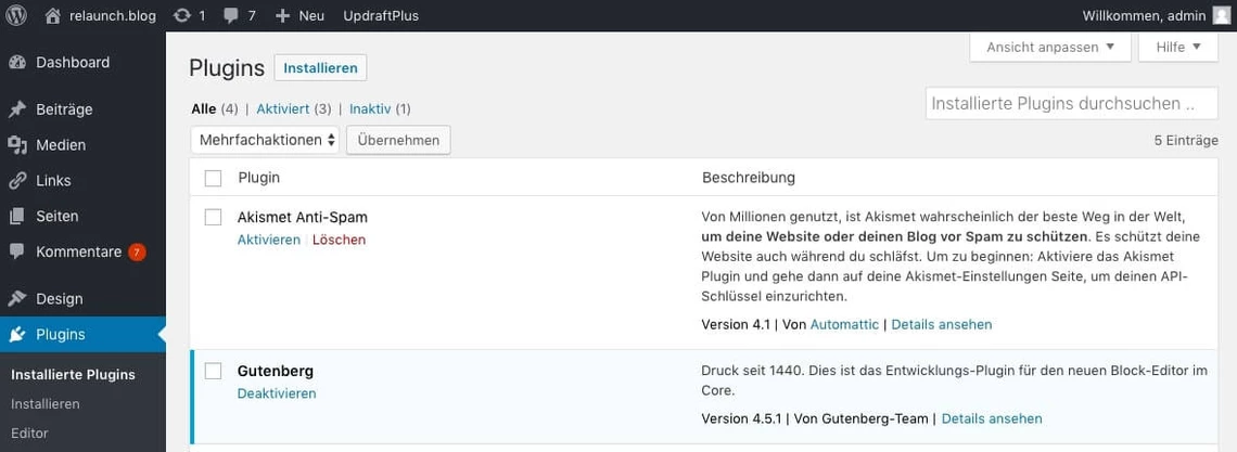 Akismet Anti-Spam Plugin