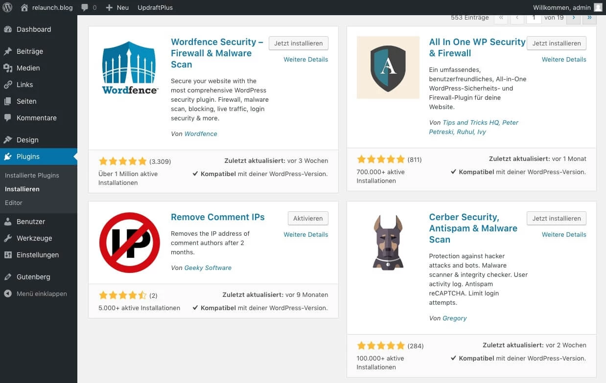 Mit Remove Comment IP IP-Adressen entfernen