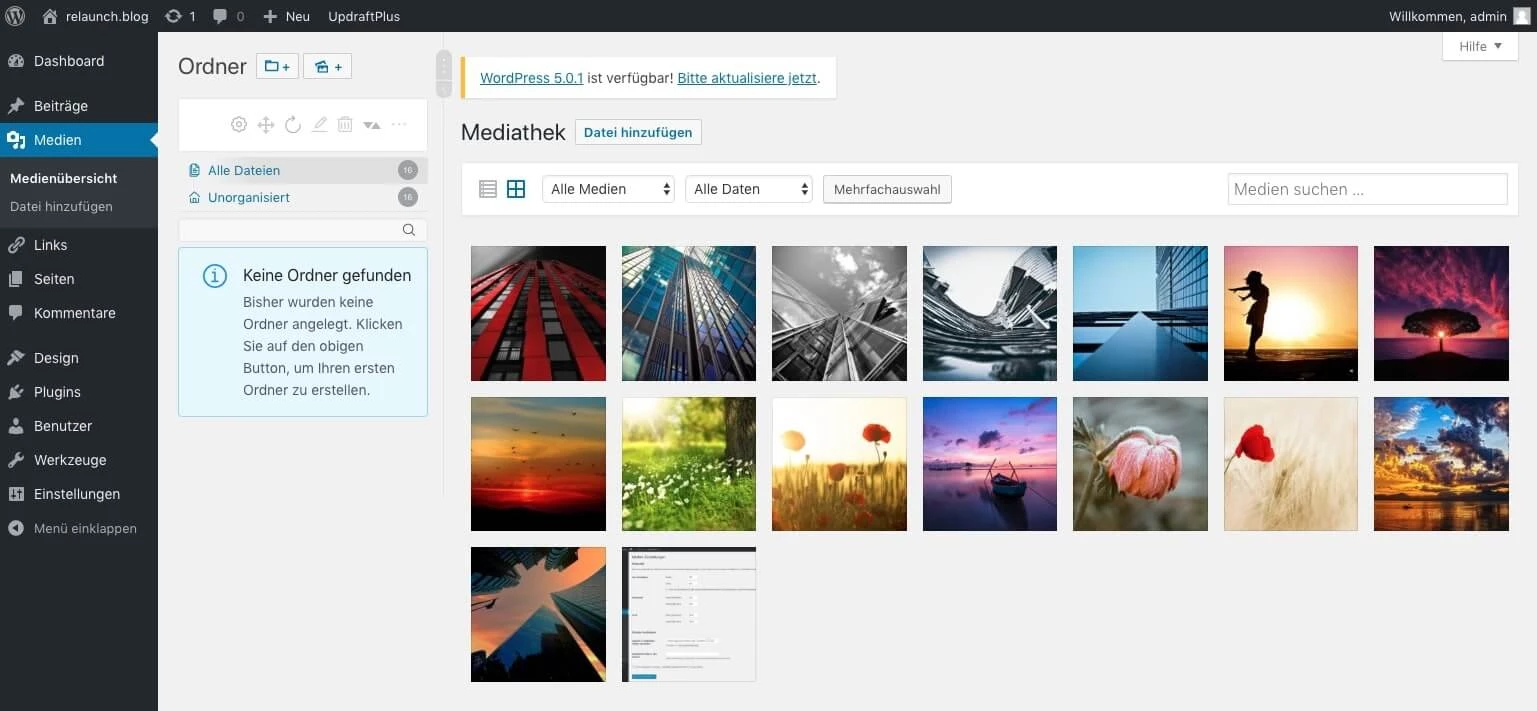 Ordnernamen eingeben
