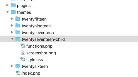 Vollständiges Setup für unser Child-Theme