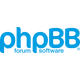 Blaues Logo mit stilisiertem, niedrigem Schriftzug aus runden Buchstaben; grauer Balken im Hintergrund.