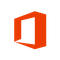 Orangener, rahmenförmiger Quadratring mit 3D-Effekt auf schwarzem Hintergrund.