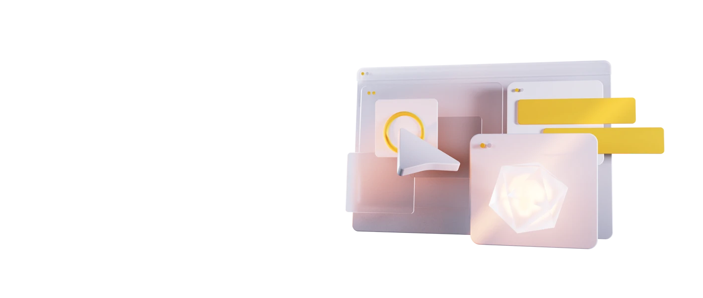 Mehrere transparente Kunststoffboxen in Rosa und Gelb mit flachen Oberflächen und Ausschnitten.